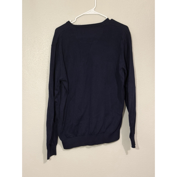 Lacoste Sweater Men's 4 Pullover Navy Blue Long Sleeve CROCODILE Size XLarge - Picture 5 of 5